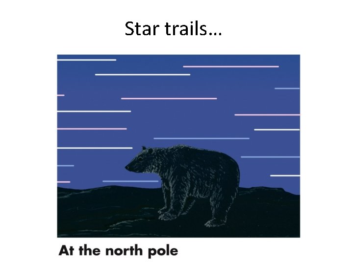 Star trails… 