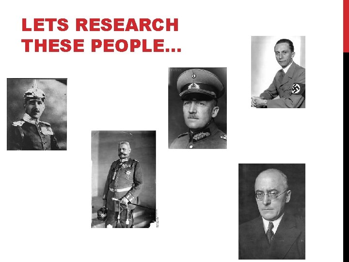 LETS RESEARCH THESE PEOPLE… 