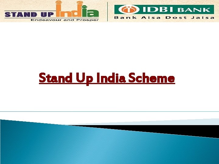 Stand Up India Scheme 