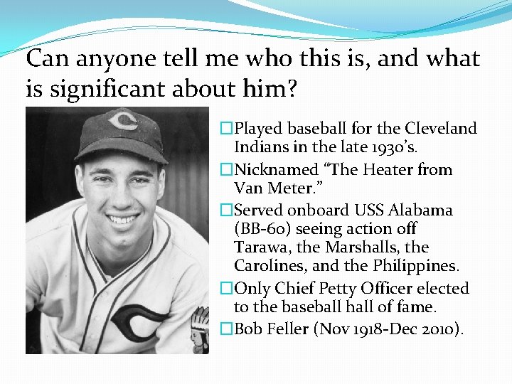 Can anyone tell me who this is, and what is significant about him? �Played Can anyone tell me who this is, and what is significant about him? �Played