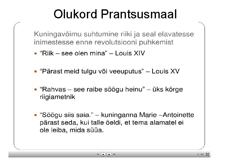 Olukord Prantsusmaal 