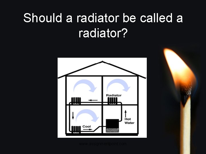 Should a radiator be called a radiator? www. assignmentpoint. com 