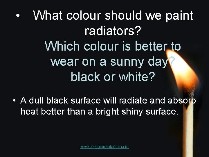  • What colour should we paint radiators? Which colour is better to wear