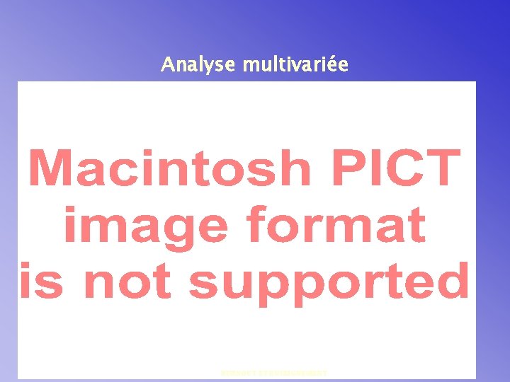 Analyse multivariée BURNOUT ET ENSEIGNEMENT 