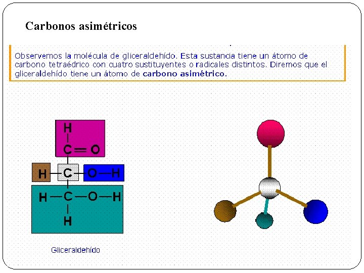 Carbonos asimétricos 