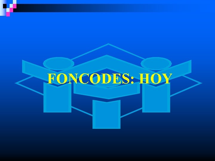 FONCODES: HOY 