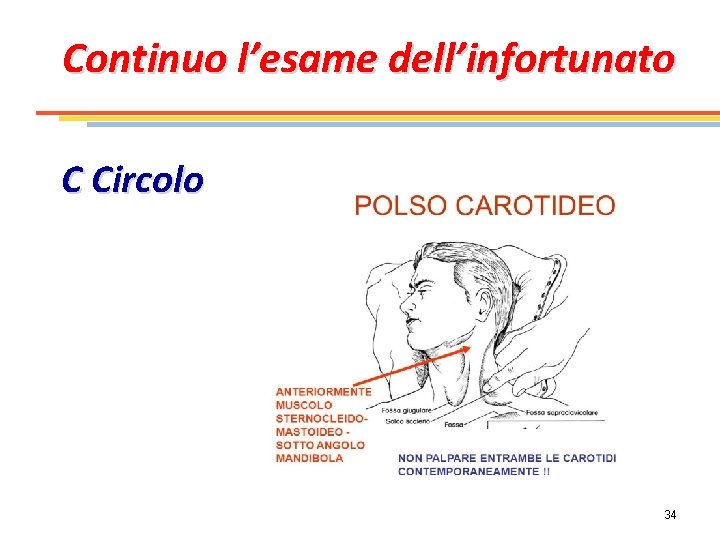 Continuo l’esame dell’infortunato C Circolo 34 