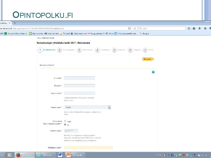 OPINTOPOLKU. FI 