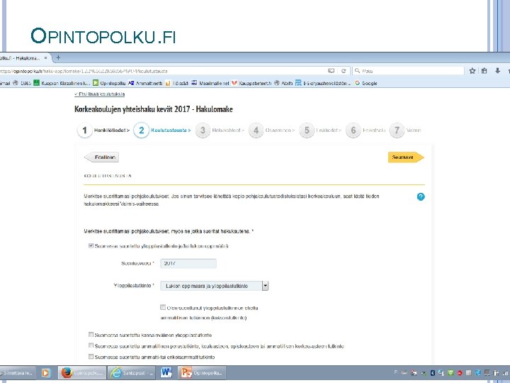 OPINTOPOLKU. FI 