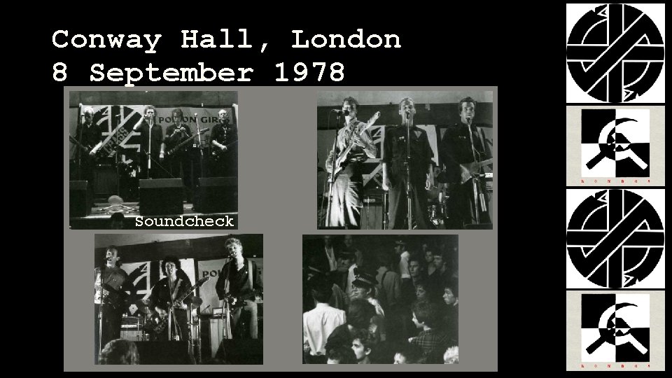 Conway Hall, London 8 September 1978 Soundcheck 