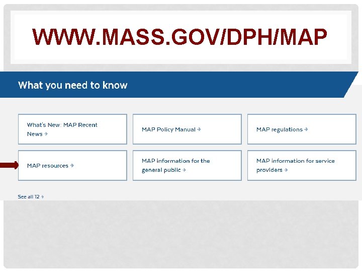 WWW. MASS. GOV/DPH/MAP 