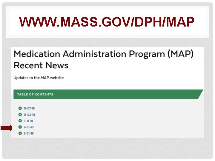 WWW. MASS. GOV/DPH/MAP 