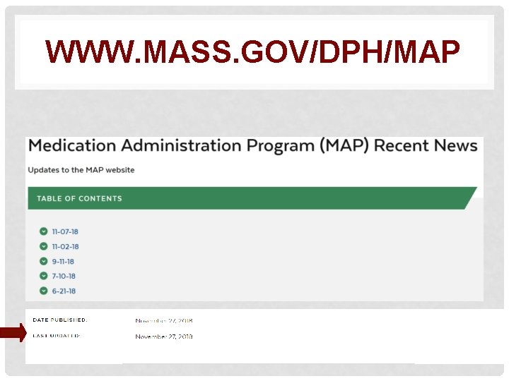 WWW. MASS. GOV/DPH/MAP 