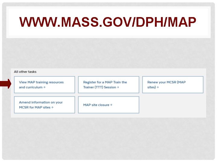 WWW. MASS. GOV/DPH/MAP 