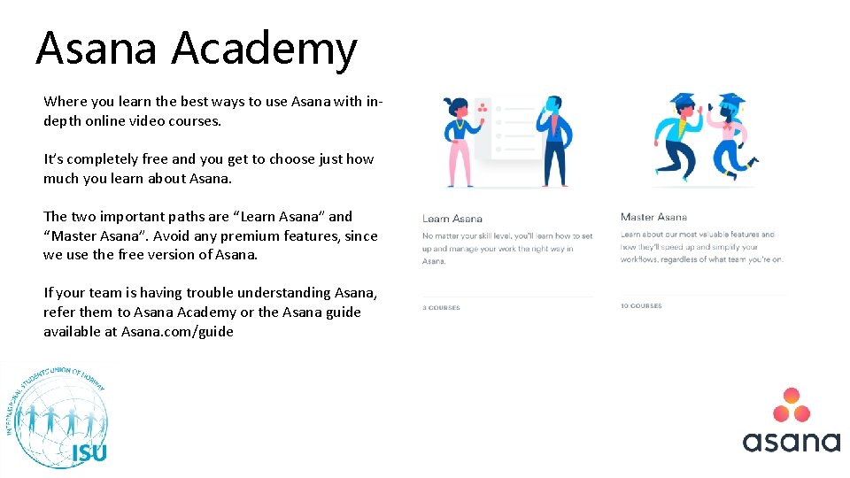 Asana Academy Where you learn the best ways to use Asana with indepth online