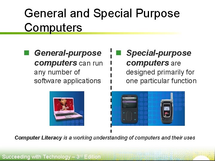 General and Special Purpose Computers n General-purpose computers can run any number of software