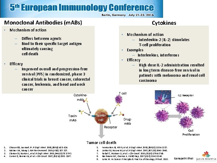 Monoclonal Antibodies (m. ABs) Cytokines • Mechanism of action – Interleukin-2 (IL-2) stimulates T-cell Monoclonal Antibodies (m. ABs) Cytokines • Mechanism of action – Interleukin-2 (IL-2) stimulates T-cell