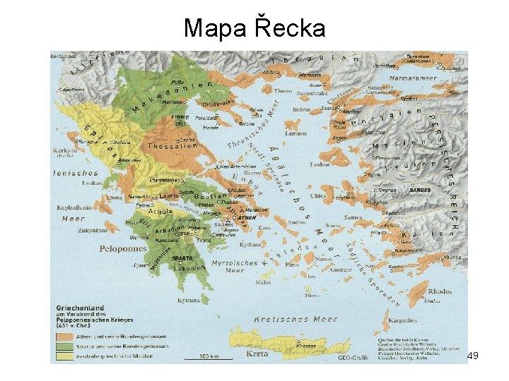 Mapa Řecka 49 