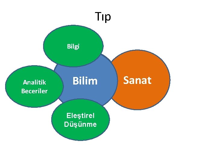 Tıp Bilgi Analitik Beceriler Bilim Eleştirel Düşünme Sanat 