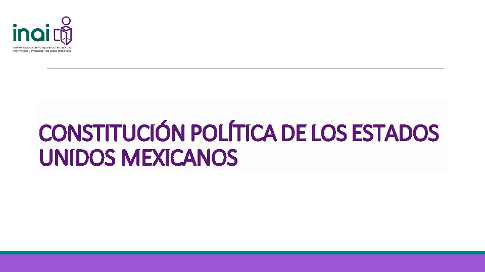 CONSTITUCIÓN POLÍTICA DE LOS ESTADOS UNIDOS MEXICANOS 