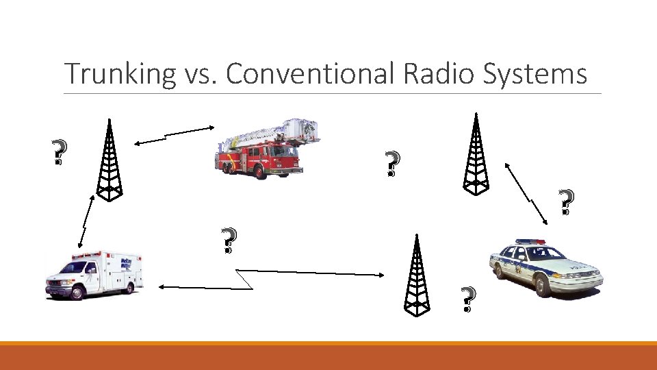 Trunking vs. Conventional Radio Systems ? ? ? 
