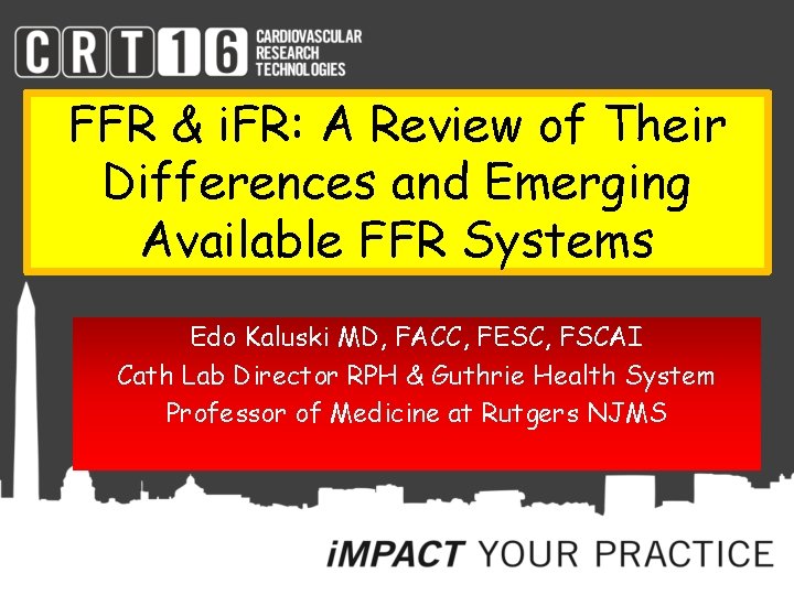 FFR & i. FR: A Review of Their Differences and Emerging Available FFR Systems