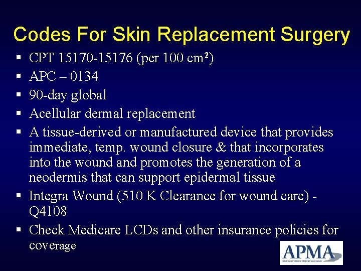 Codes For Skin Replacement Surgery CPT 15170 -15176 (per 100 cm 2) APC – Codes For Skin Replacement Surgery CPT 15170 -15176 (per 100 cm 2) APC –
