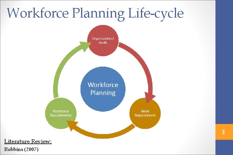 Workforce Planning Life-cycle 3 Literature Review: Robbins (2007) 