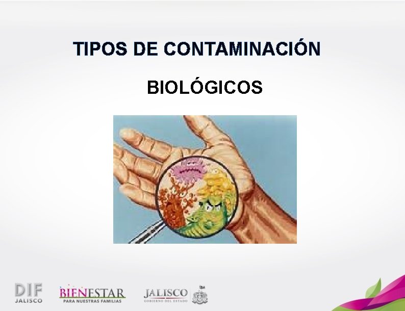 TIPOS DE CONTAMINACIÓN BIOLÓGICOS 