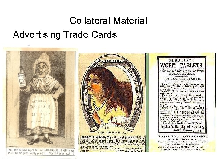Collateral Material Advertising Trade Cards Collateral Material Advertising Trade Cards