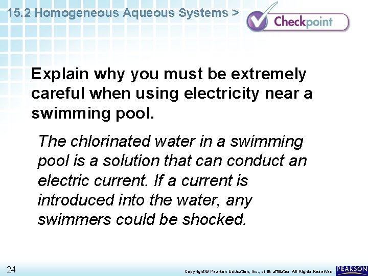 15. 2 Homogeneous Aqueous Systems > Explain why you must be extremely careful when