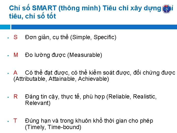 Chỉ số SMART (thông minh) Tiêu chí xây dựng chỉ tiêu, chỉ số tốt