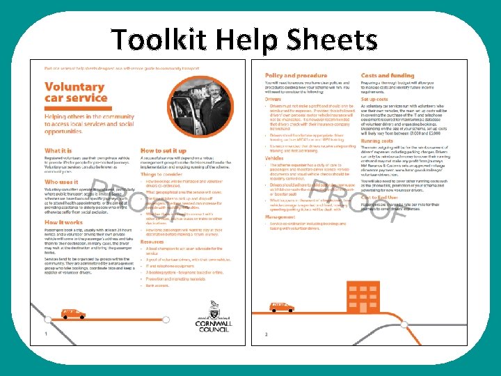 Toolkit Help Sheets 