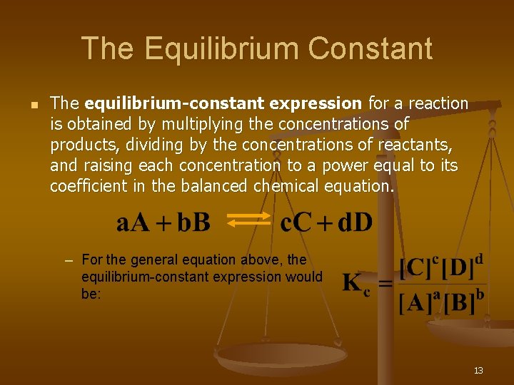Chemical Equilibrium 1 Equilibrium n n Initially all
