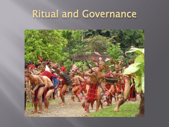 Ritual and Governance 