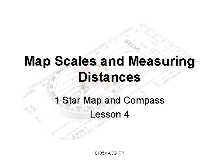 Map Scales and Measuring Distances 1 Star Map