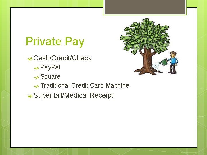 Private Pay Cash/Credit/Check Pay. Pal Square Traditional Super Credit Card Machine bill/Medical Receipt 