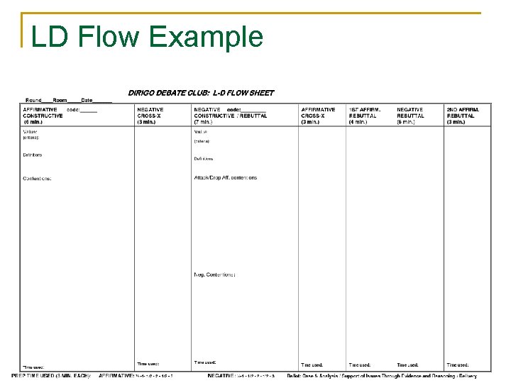 LD Flow Example 