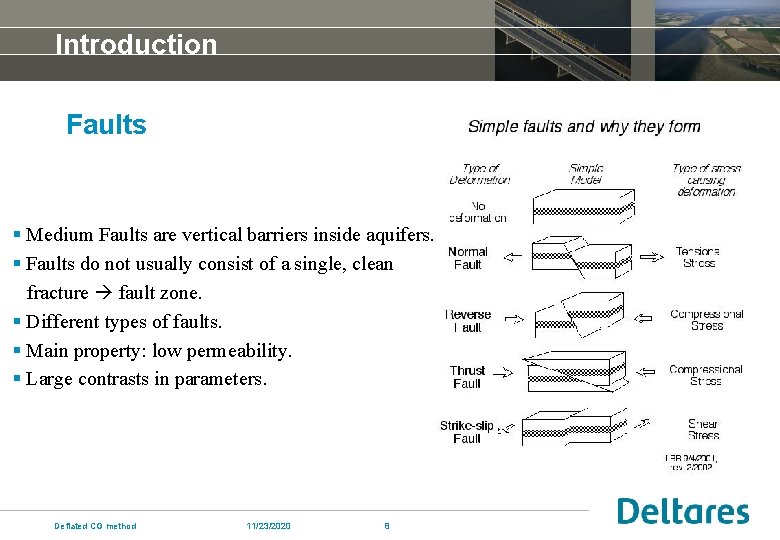 Introduction Faults § Medium Faults are vertical barriers inside aquifers. § Faults do not