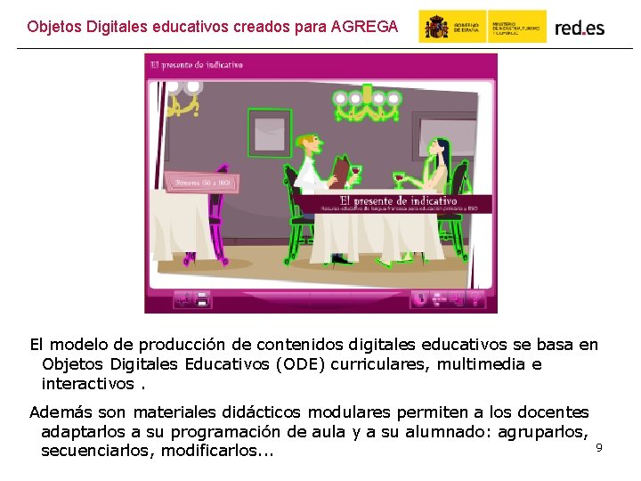 Objetos Digitales educativos creados para AGREGA El modelo de producción de contenidos digitales educativos