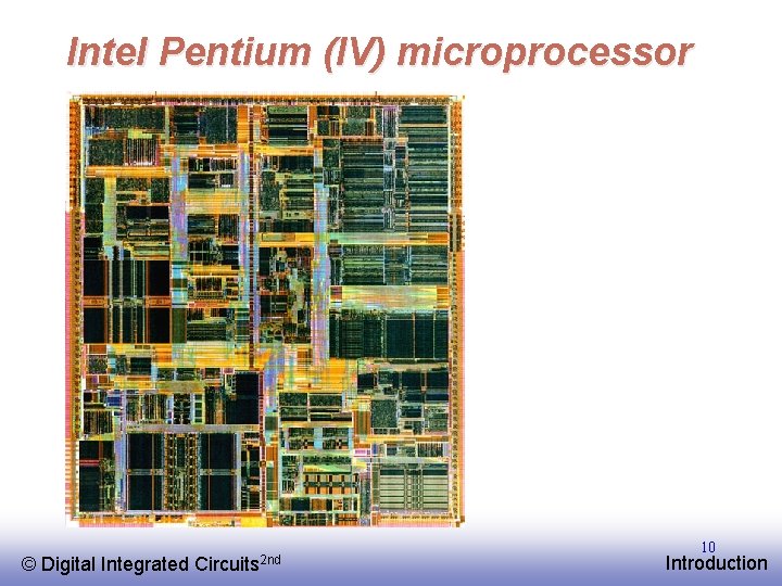 Intel Pentium (IV) microprocessor © EE 141 Digital Integrated Circuits 2 nd 10 Introduction