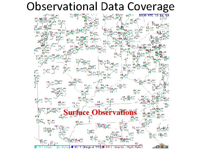 Observational Data Coverage Surface Observations 