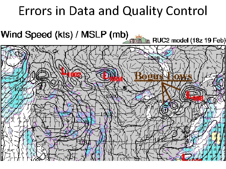 Errors in Data and Quality Control Bogus Lows 