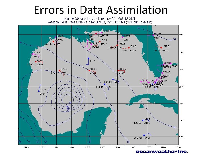 Errors in Data Assimilation 