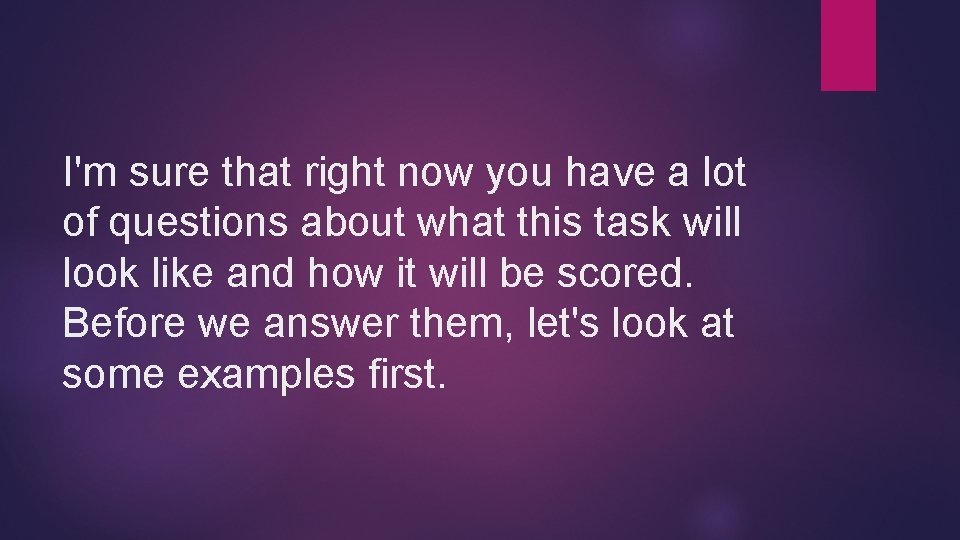 I'm sure that right now you have a lot of questions about what this