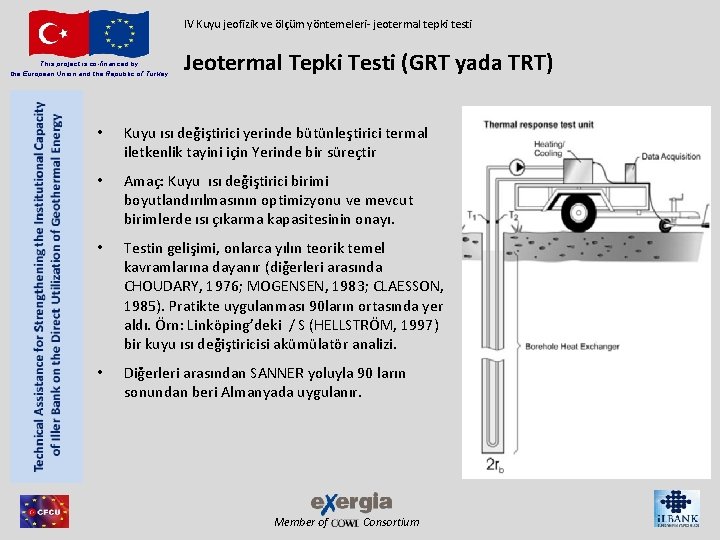 IV Kuyu jeofizik ve ölçüm yöntemeleri- jeotermal tepki testi This project is co-financed by