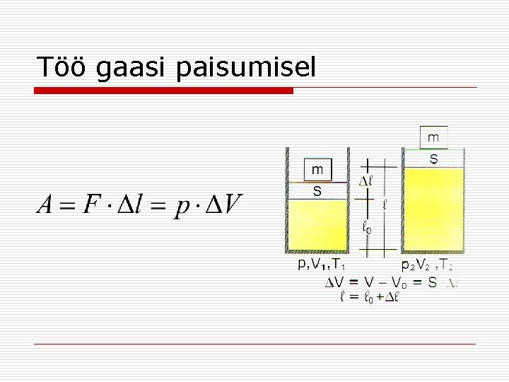 Töö gaasi paisumisel 