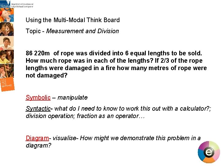 Using the Multi-Modal Think Board Topic - Measurement and Division 86 220 m of Using the Multi-Modal Think Board Topic - Measurement and Division 86 220 m of