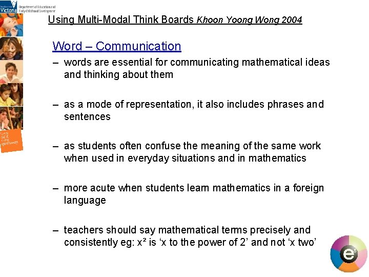 Using Multi-Modal Think Boards Khoon Yoong Wong 2004 Word – Communication – words are Using Multi-Modal Think Boards Khoon Yoong Wong 2004 Word – Communication – words are