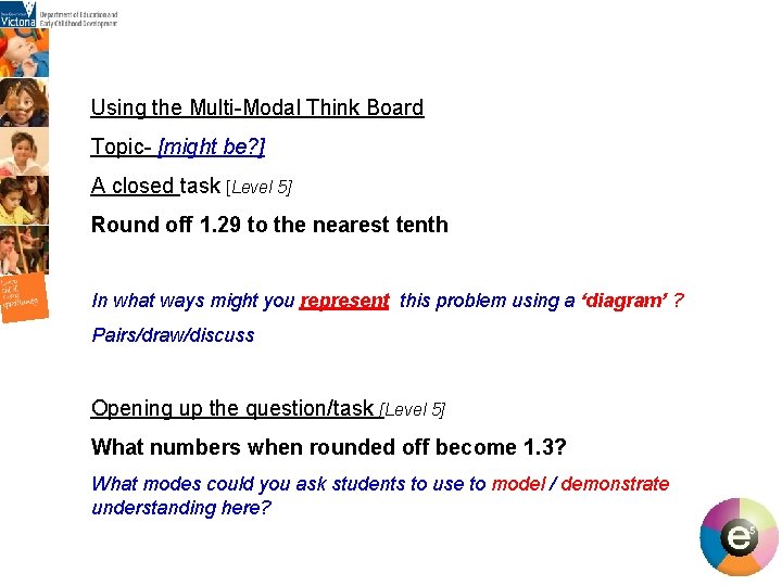 Using the Multi-Modal Think Board Topic- [might be? ] A closed task [Level 5]